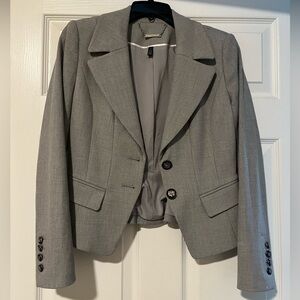 White House Black Market Light Gray Blazer